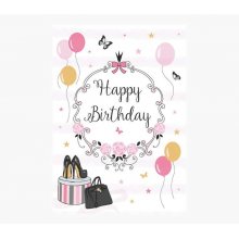 Pictura Tarjeta Zig-Zag - 16x16cm - Tematica Fiesta - Tarjeta Triptica sin Envoltorio - Incluye Sobre Blanco - Papel con Certificacion FSC