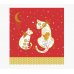 Pictura Tarjeta Arabesque - 16x16cm - Tematica Gatos - Tarjeta Triptica - Incluye Sobre Blanco - Papel con Certificacion FSC
