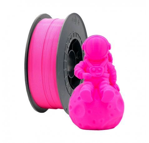 Filamento pla - diametro - bobina - color rosa fluorescente