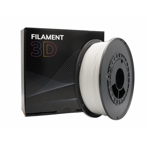 Filamento 3D PLA - Diametro 1.75mm - Bobina 1kg - Color gris claro | pla - diametro - bobina - color gris claro