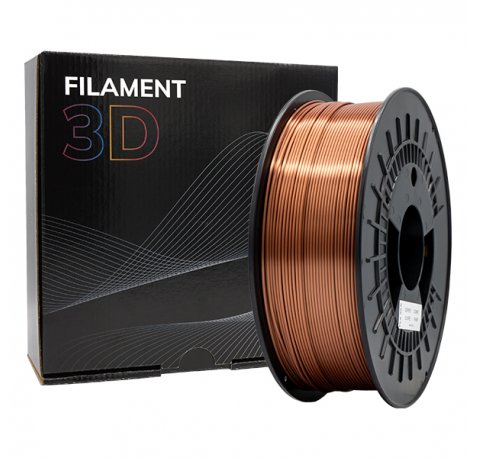 Filamento pla silk - diametro - bobina - color cobre