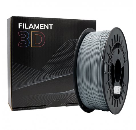 Filamento 3D PLA TOUGH - Diametro 1.75mm - Bobina 1kg - Color gris | pla tough - diametro - bobina - color gris