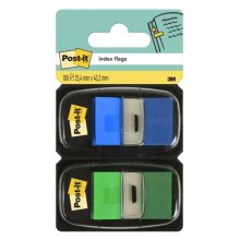 Post-It Index Pack de 2 Dispensadores con 100 Marcadores de Indice Reposicionables - Forma Rectangular - Colores Surtidos