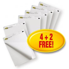 Post-It Super Sticky Bloc de 180 Blocs de Reuniones - Forma Rectangular - 635x762mm - Color Blanco