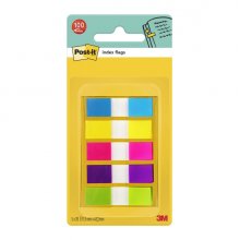 Post-It Index Dispensador con 100 Marcadores de Indice Reposicionables - Forma Rectangular - Colores Surtidos