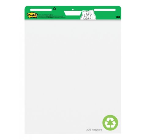 Post-It Super Sticky Pack de 2 Blocs de Reuniones - 30 Hojas por Bloc - Forma Rectangular - 635x762mm - Color Blanco