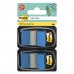 Post-It Index Pack de 2 Dispensadores con 50 Marcadores de Indice Reposicionables - Forma Rectangular - Color Azul