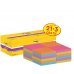 Post-It Super Sticky Pack de 24 Blocs de 90 Notas Adhesivas Reposicionables - 76x76mm - Promocion 21 Blocs + 3 Gratis - Colores Surtidos