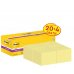 Post-It Super Sticky Pack de 24 Blocs de 90 Notas Adhesivas Reposicionables - 76x76mm - Promocion 20 Blocs + 4 Gratis - Paquete de Carton - Color Amarillo Claro