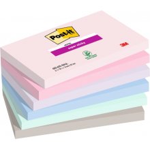 Post-It Super Sticky Pack de 6 Blocs de 90 Notas Adhesivas Reposicionables - Forma Rectangular - 127x76mm - Colores Surtidos