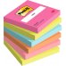 Post-It Pack de 6 Blocs de 100 Notas Adhesivas Reposicionables - Forma Cuadrada - 76x76mm - Colores Surtidos