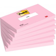 Post-It Pack de 6 Blocs de 100 Notas Adhesivas Reposicionables - Forma Rectangular - 76x127mm - Color Rosa