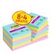 Post-It Super Sticky Pack de 12 Blocs de 90 Notas Adhesivas Reposicionables - Coleccion Cosmic - 76x76Â mm - + 4 Gratis - Colores Surtidos