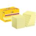 Post-It Super Sticky Pack de 12 Blocs de 90 Pack de 12 Blocs de 90 Notas Adhesivas Reposicionables - 47.6x47.6mm - Color Amarillo Claro
