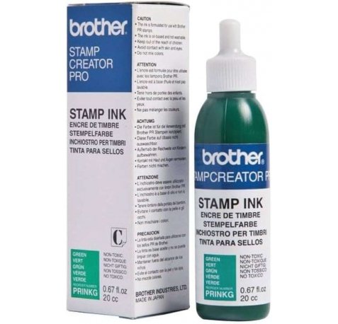 Brother Bote de Tinta Verde para Maquina de Sellos SC2000 20cc