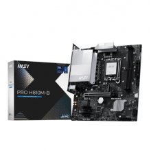 MSI PRO H810M-B Placa Base Intel 1851 2x DDR5, M2, 4x Sata III, PCIe, 5.0, USB 2.0, 5G, RJ-45, HDMI, DisplayPort, MicroATX