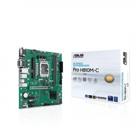 Asus Pro H810M-C CSM Placa Base  2x DDR5, M.2, PCIe 4.0, Sata III, MicroATX