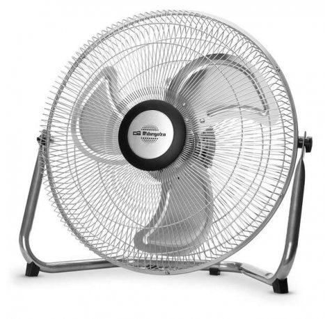 Orbegozo PW 1245 Ventilador Industrial Potente y Seguro - 3 Velocidades de Ventilacion - Motor Eficiente y Bajo Consumo - Rejilla de Proteccion - Asa de Transporte - Base Estable