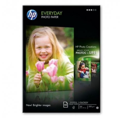 HP Q2510A Papel Fotografico Everyday Glossy 100 Hojas A4 200gr