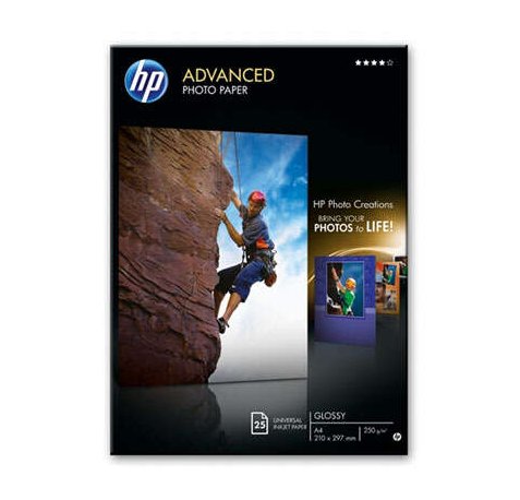 HP Q5456A Papel Fotografico Advanced Glossy 25 Hojas A4 250gr