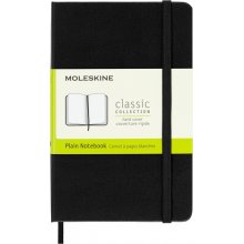 Moleskine Classic Libreta de Tapa Dura - Papel Marfil Liso - 70g/m2 - Apertura 180Âº - Esquinas Redondeadas - Marcapaginas - Bolsillo Interior Extensible - Cierre Elastico - 9x14cm - Color Negro