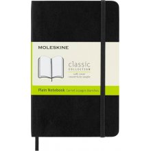 Moleskine Classic Libreta de Tapa Blanda - Papel Marfil Liso - 70g/m2 - Apertura 180Âº - Esquinas Redondeadas - Marcapaginas - Bolsillo Interior Extensible - Cierre Elastico - 9x14cm - Color Negro