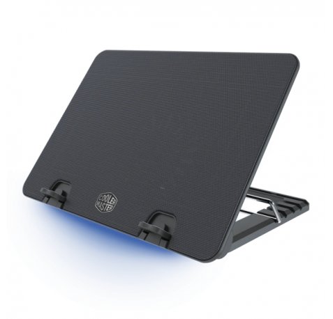 Cooler Master Ergo Stand IV Base de Refrigeracion para Portatil hasta 17" - 1 Ventilador Silencioso - 5 Niveles de Inclinacion - Tira Led Azul