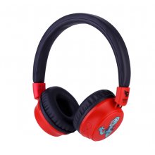 Redlox by Chuster Zombie Auriculares Bluetooth 5.3 Plegables - Altavoz 40mm - Bateria 200mAh - Autonomia hasta 28h - Alcance 10m - 32Ohm - Sensibilidad 102dB - Color Negro y Rojo