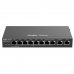 Ruijie RG-EG210G-P-V3 Router Gestionado - 10 Puertos - 8x PoE 110W - Soporta hasta 4 Enlaces WAN - 600Mbps - Capacidad hasta 200 Usuarios - Gestion en la Nube - Color Gris Oscuro