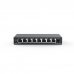 Ruijie RG-ES108GD Switch No Gestionado - 8 Puertos - Velocidad hasta 1Gbps - Carcasa de Acero - Color Negro