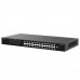 Ruijie RG-ES126FGS-LP Switch - 24 Puertos Ethernet hasta 100Mbps - 1X Uplink hasta 1Gbps - 1X Rj45/SFP Combo hasta 1Gbps - PoE/PoE+ hasta 180W - Carcasa de Acero - Color Negro