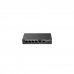 Ruijie RG-ES206GS-P Switch de Sobremesa - 6 Puertos - Velocidad hasta 1Gbps - Rj45/SFP Combo hasta 1Gbps - PoE/PoE+ hasta 54W - Carcasa de Acero Gestion Inteligente - Color Negro