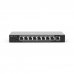 Ruijie RG-ES209GC-P Switch de Sobremesa - 9 Puertos - Velocidad hasta 1Gbps - PoE/PoE+ hasta 120W - Carcasa de Acero - Gestion Inteligente - Color Negro