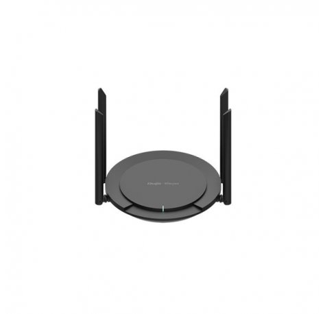 Ruijie RG-EW300 PRO Router - 4 Puertos - Tecnologia MIMO - 300Mbps - 4 Antenas de 5dBi - Capacidad hasta 16 Usuarios - Gestion en la Nube - Color Negro