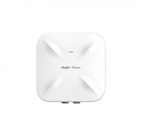 Ruijie RG-RAP6260(G) Punto de Acceso para Exterior - Doble Banda - IP68 - PoE+ - 1.8Gbps - WiFi 6 AX1800 - Antenas Internas Omnidireccionales Ethernet - Color Blanco