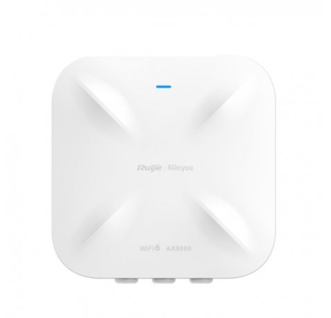 Ruijie RG-RAP6260(H) Punto de Acceso para Exterior - Doble Banda - IP68 - PoE - WiFi 6 AX6000 - 6Gbps - Gestion Cloud con App - Ethernet - Color Blanco