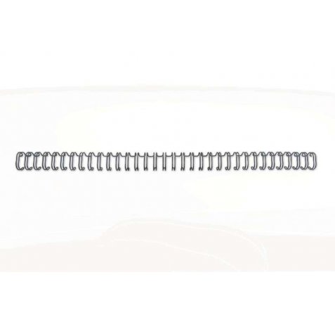 GBC Wirebind Encuadernacion de Alambre 3:1 No.5, 8mm - A4 Negro (100) - Duraderas - Proteccion de Espaciado de Precision - Construccion de Alambre de Doble Bucle - Flexible - Seguro - Amplia Gama de Tamaños y Colores - Profesional