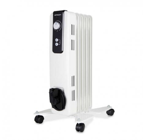 Orbegozo RH Compacto Radiador de Aceite - Potente y Silencioso - 2 Niveles de Potencia - Termostato Regulable - Seguridad Garantizada - Facil de Transportar