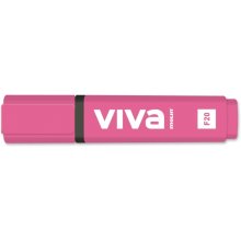 Molin Viva Marcador Fluorescente - Trazo entre 1 y 5mm - Tinta con Base de Agua - Color Rosa (10 uds)