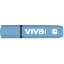 Molin Viva Marcador Fluorescente - Trazo entre 1 y 5mm - Tinta con Base de Agua - Color Azul (10 uds)