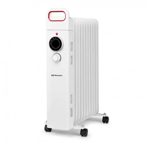 Orbegozo RU 2500 Radiador de Aceite Potente y Seguro - Potencia Maxima 2500W - 11 Elementos Calorificos - Proteccion contra Sobrecalentamiento y Antivuelco - Facil Manejo y Transporte