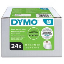 Dymo LabelWriter 13187 | Multipack de rollos de etiquetas originales autoadhesivas - recomendadas para direcciones -medidas - etiquetas por rollo - color blanco -