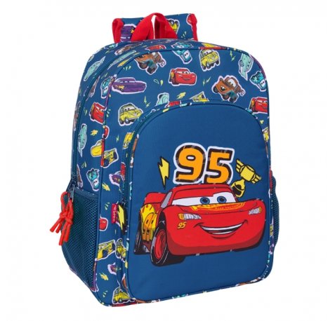 Safta Cars "Racing" Mochila - Adaptable a Carro - Asa de Mano - 33x42x14cm - Color Azul