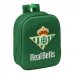 Safta Real Betis Mochila Guarderia 3D de 6L - Asa de Mano Superior - Asas Regulables y Acolchadas - Cierre de Cremallera - 22x27x10cm - Color Verde