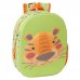 Safta Tiger Mochila 3D de 8.64L - Portabotellas - Tarjeta de Identificacion Personal - Hombreras Acolchadas - 27x33x10cm - Color Verde Claro