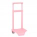 Safta Carro Guarderia Portamochilas - Sujecion Universal - Para Mochilas de hasta 22x10x27cm - Medidas Abierto 18x16x54cm - Color Rosa Palo