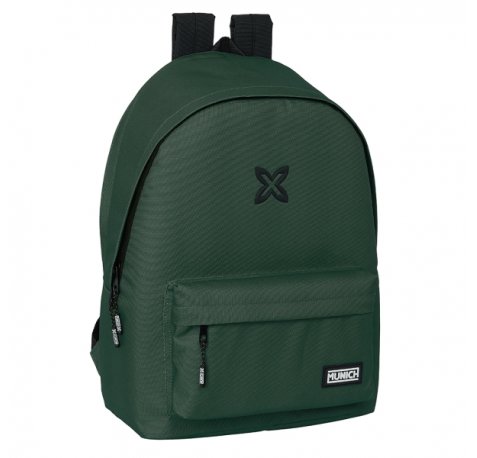 Safta Munich Basicos Mochila para Portatil 15.6" - Conector USB - 2 Compartimentos - 31x44x18cm - Color Verde