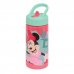Safta Minnie Mouse Me Time Botella de 410ml - Pajita Integrada - Valvula de Salida de Agua - Asa Superior - Tapon Roscado - 17.8x7.4x6.4cm - Color Rosa