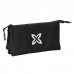 Safta Munich Basicos Estuche Portatodo - 3 Compartimentos - 22x12x3cm - Color Negro