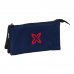 Safta Munich Basicos Estuche Portatodo - 3 Compartimentos - 22x12x3cm - Color Azul Marino